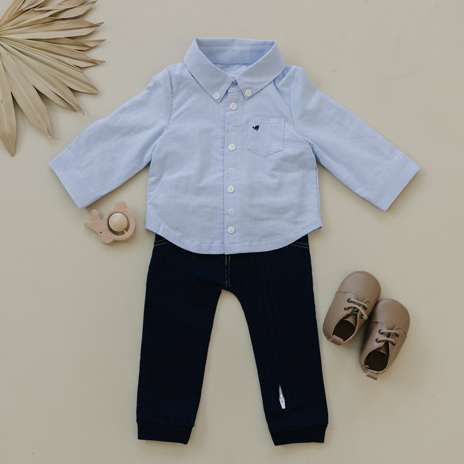 Preppy newborn baby clothes by London Lark with accessories. Cute baby boy coming home outfit. Size 0-3 month clothes.